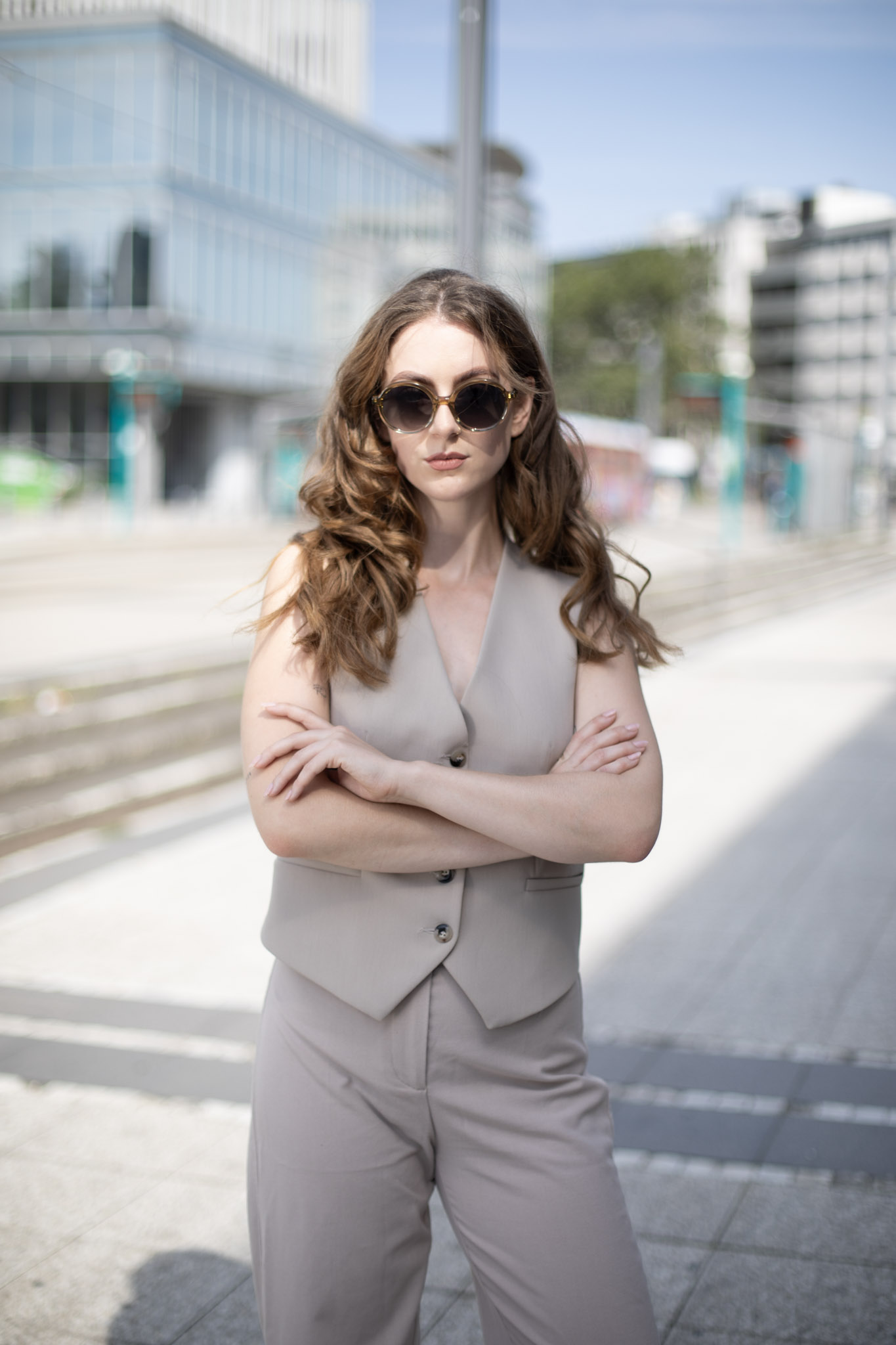 Sonnenbrille im Herbst